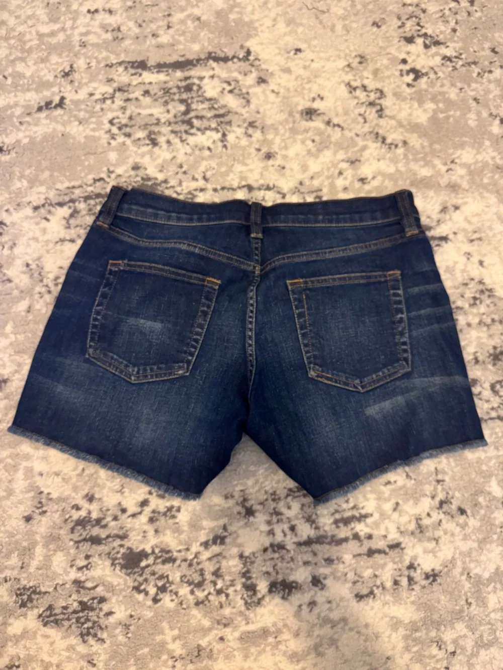 .Crew Women's Dark Wash Denim Cutoff Jean Shorts Size 27